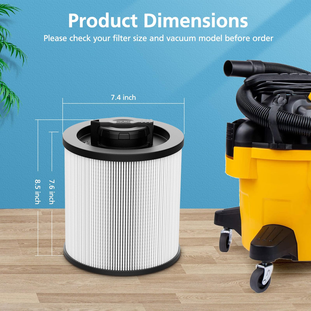 DXVC6910 filtration protects against dust and debris in workshops