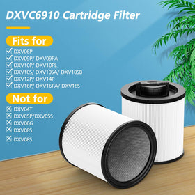 DXVC6910 three-layer filter construction enhances filtration and airflow