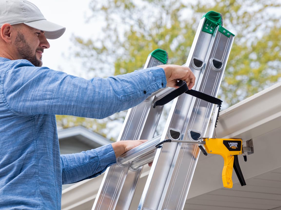 Ladder Latch Pro allows left or right side attachment for flexibility.