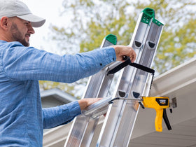 Ladder Latch Pro allows left or right side attachment for flexibility.