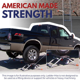 Ladder-Max durable USA steel construction delivers long-lasting ladder safety.