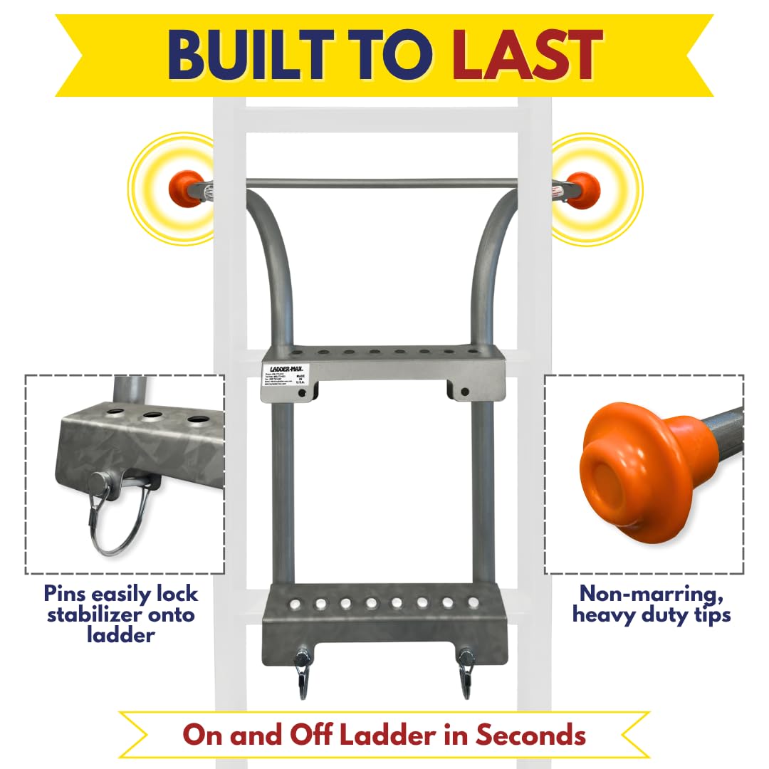 Ladder-Max universal compatibility fits major ladder types for versatile projects.