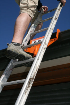 Ladder's Little Helper patented design reduces slip risk and increases confidence.