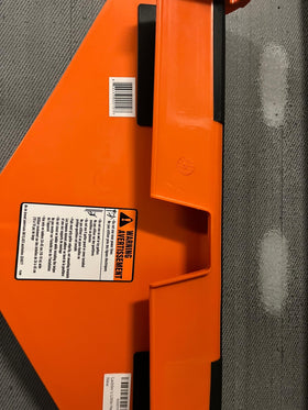 Ladder's Little Helper scratch protection shields gutters during maintenance tasks.