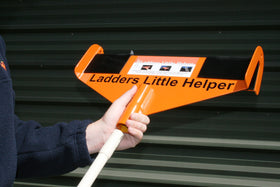 Ladder's Little Helper universal gutter fit works with most gutter systems.