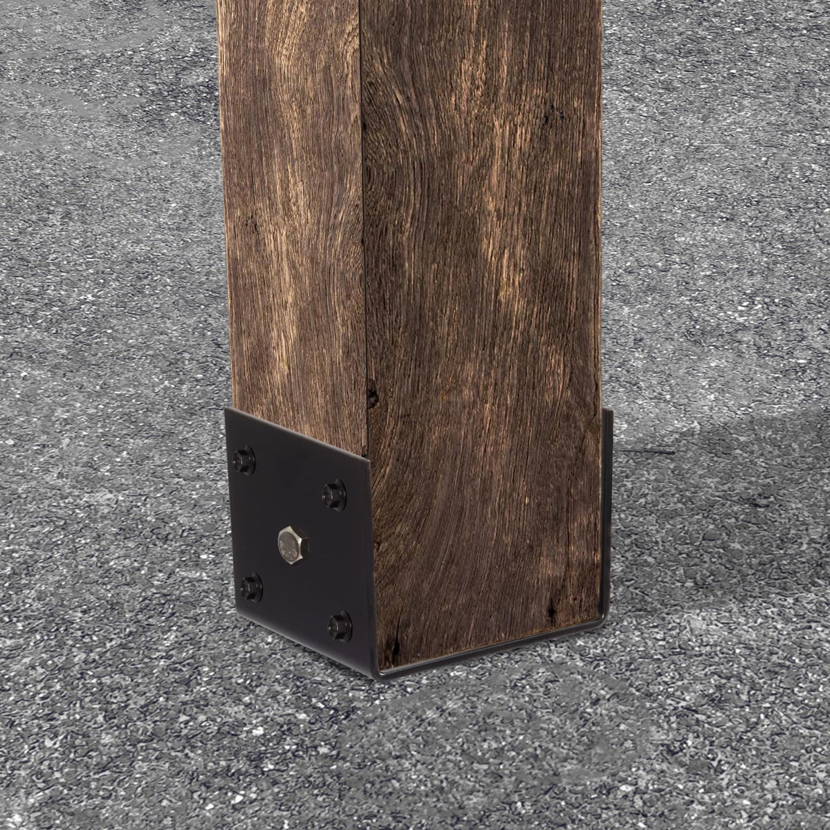 LADECH four-pack provides ready-to-use fence post anchors.
