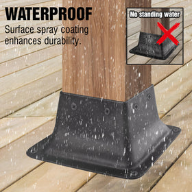 LADECH gazebo or patio post base used for versatile outdoor structures.