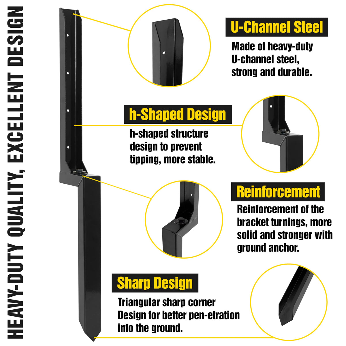 LADECH installation-ready kit with hammer and drill for quick setup