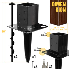 LADECH powder-coated steel finish resists outdoor wear