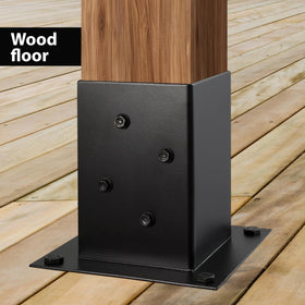 LADECH universal design fits deck posts, porch rails, and mailbox posts.