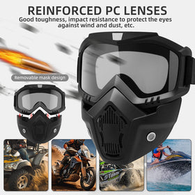 LADYPONYCSC mask anti-fog HD lens provides wide viewing area.