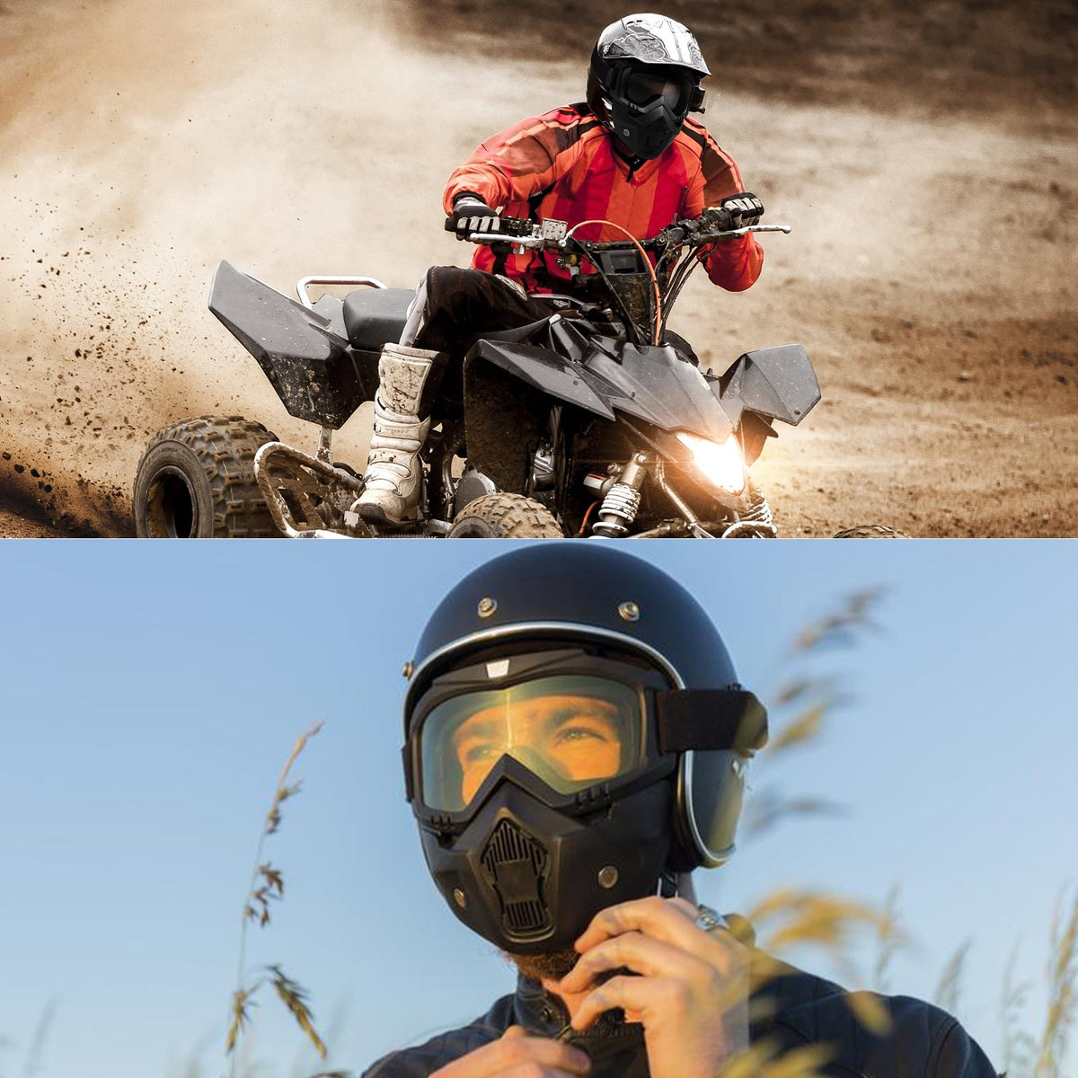 LADYPONYCSC mask large viewing hood supports safer handling.