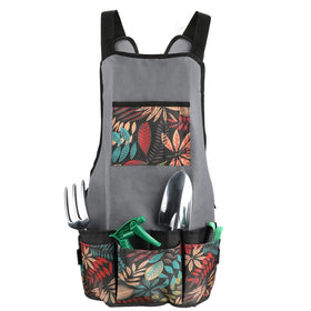 Laelr Garden Apron in grey made from 600D Oxford cloth for lasting wear