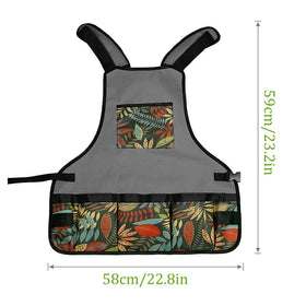Laelr Garden Apron showing its multi-pocket design for tools