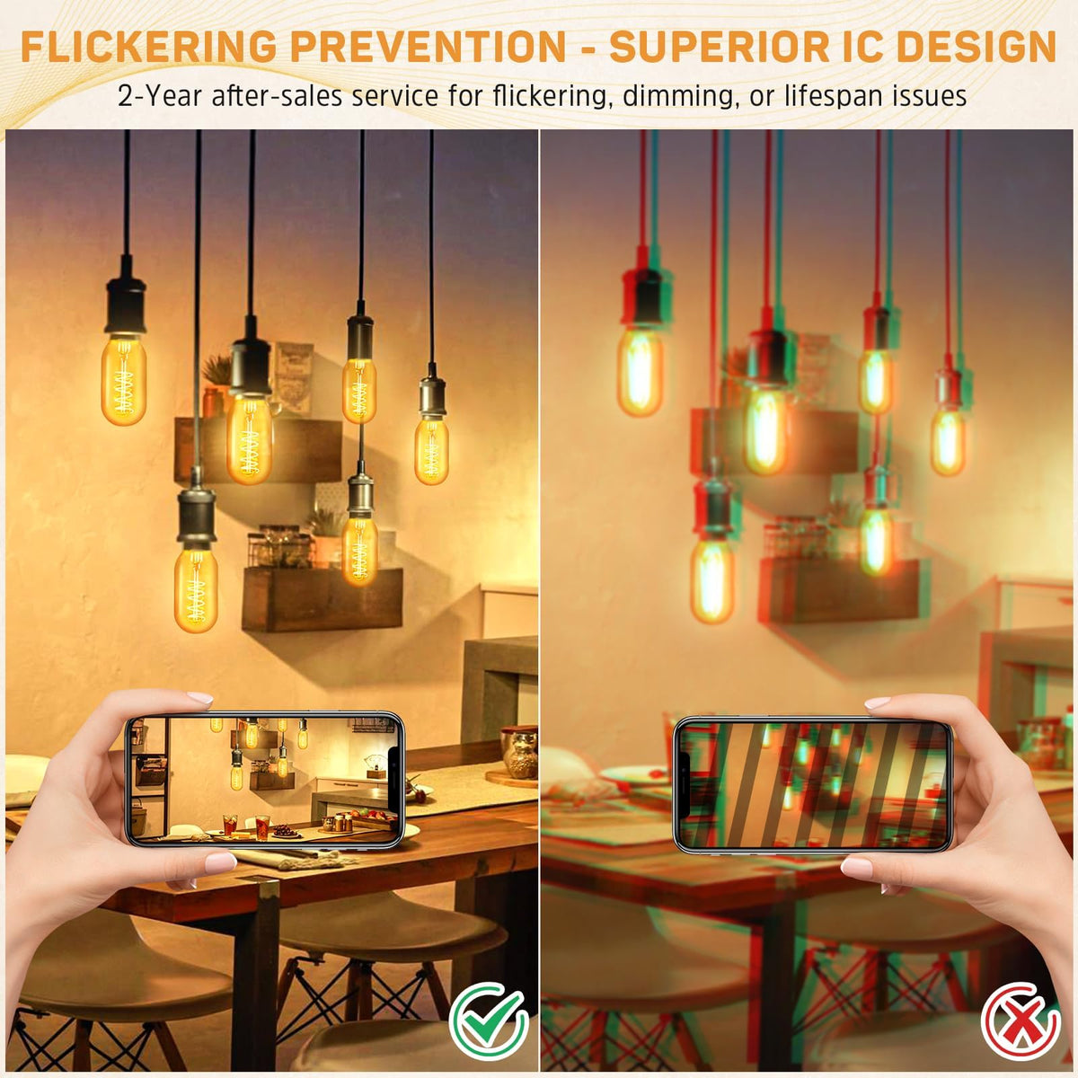 Lafoy compact 4W LED mimics classic filament for small lamps