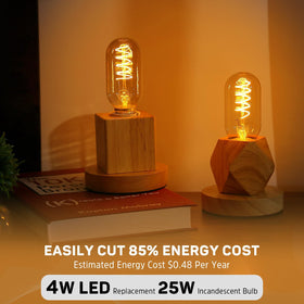 Lafoy rustic-retro LED bulb enhances cozy, vintage-inspired room lighting