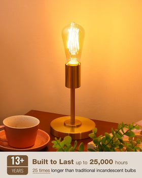 Lafoy Teardrop amber glass bulb with soft, vintage glow