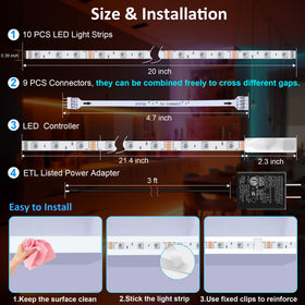 LAFULIT DIY color-changing lights for shelves and displays