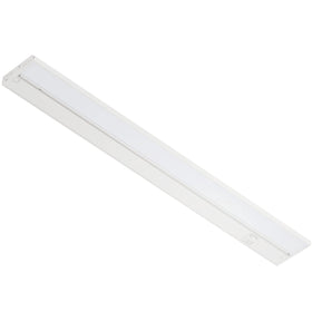 LAGOM Halo under-cabinet light illuminates kitchen countertops with even, shadow-free brightness.