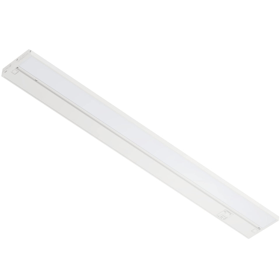 LAGOM Halo under-cabinet light illuminates kitchen countertops with even, shadow-free brightness.