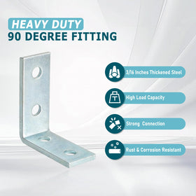 LAICCUM strut channel assembly with sturdy connections for modular builds.