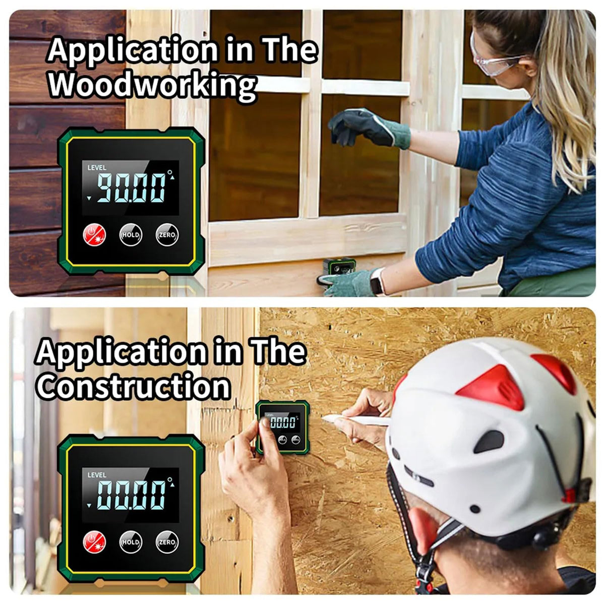 Laidawei inclinometer display readout visible in any workshop light