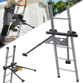 LAIDER HEROS ladder stabilizer with adjustable legs ensures stability from 20.4 to 29.5 inches.