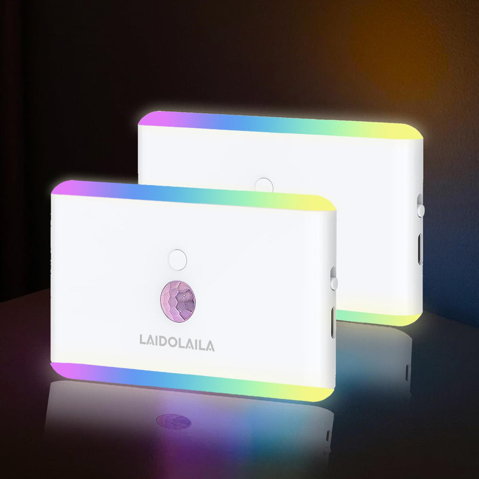 LAIDOLAILA 2-pack night light mounted on cruise cabin wall for safe nighttime navigation.