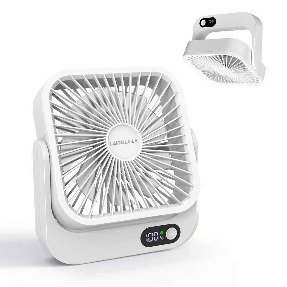 LAIDOLAILA cruise fan with 5000mAh battery delivers long-lasting cabin cooling.