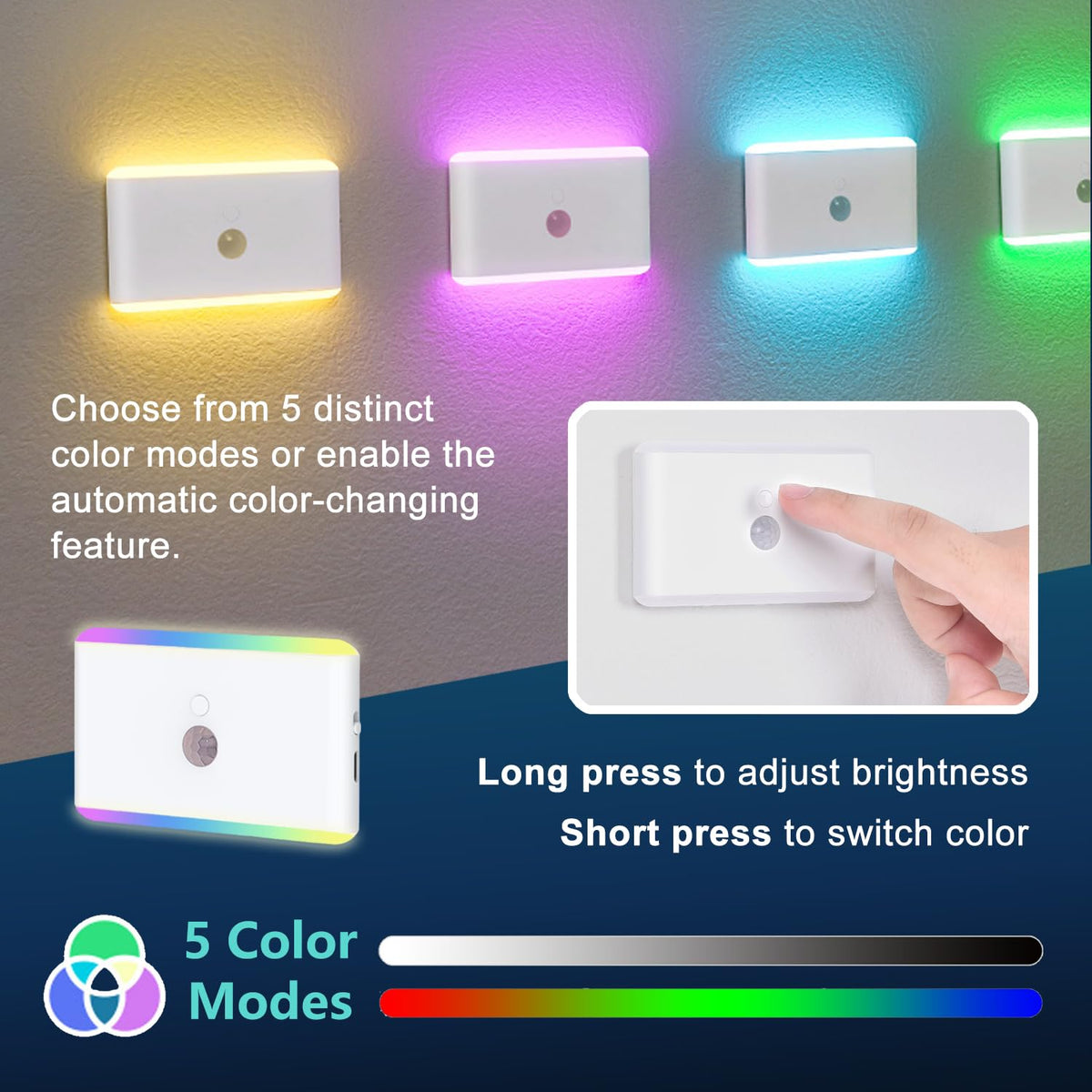 LAIDOLAILA USB-C rechargeable light with long battery life for travel.