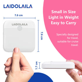 LAIDOLAILA USB-C rechargeable night light with long battery life for travel.