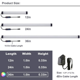 LAIFUNI RF remote-controlled LED bar for quick color and brightness adjustment