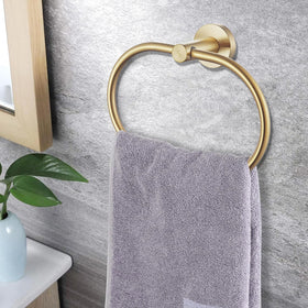 Laimew brushed gold robe hook supports robes with a sleek touch.