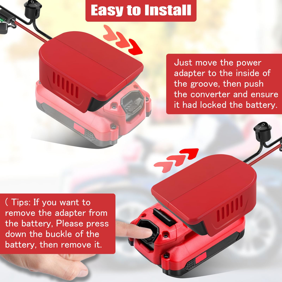 Laimiao compact battery converter fits into tight spaces for mobile projects