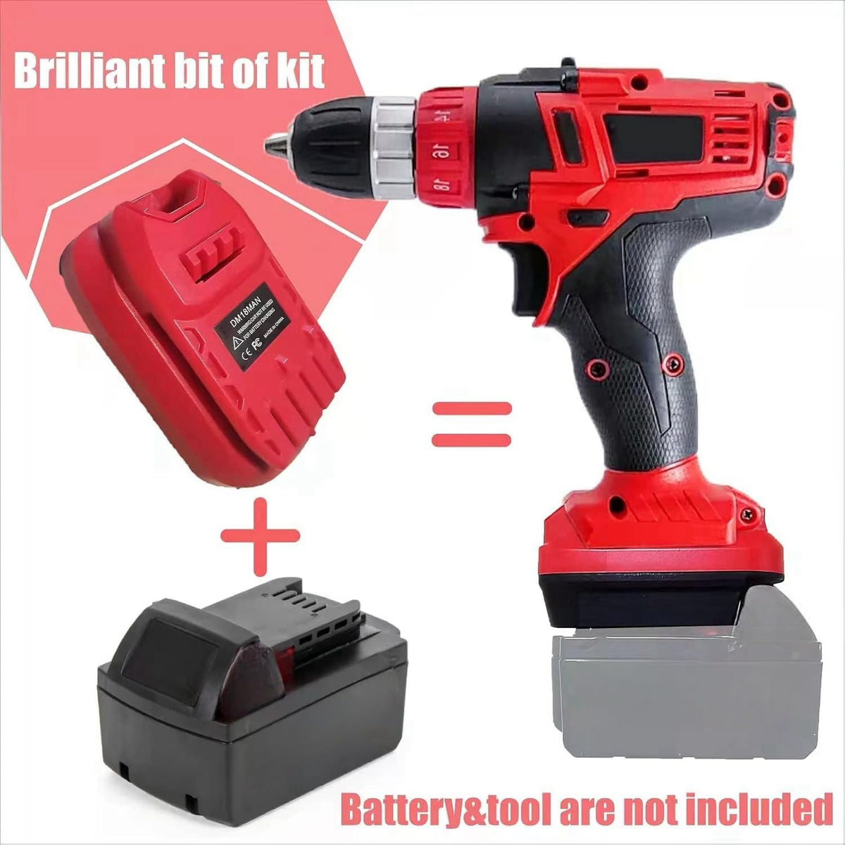 Laimiao DM18MAN adapter assembly demonstrates quick setup for on-site changes.