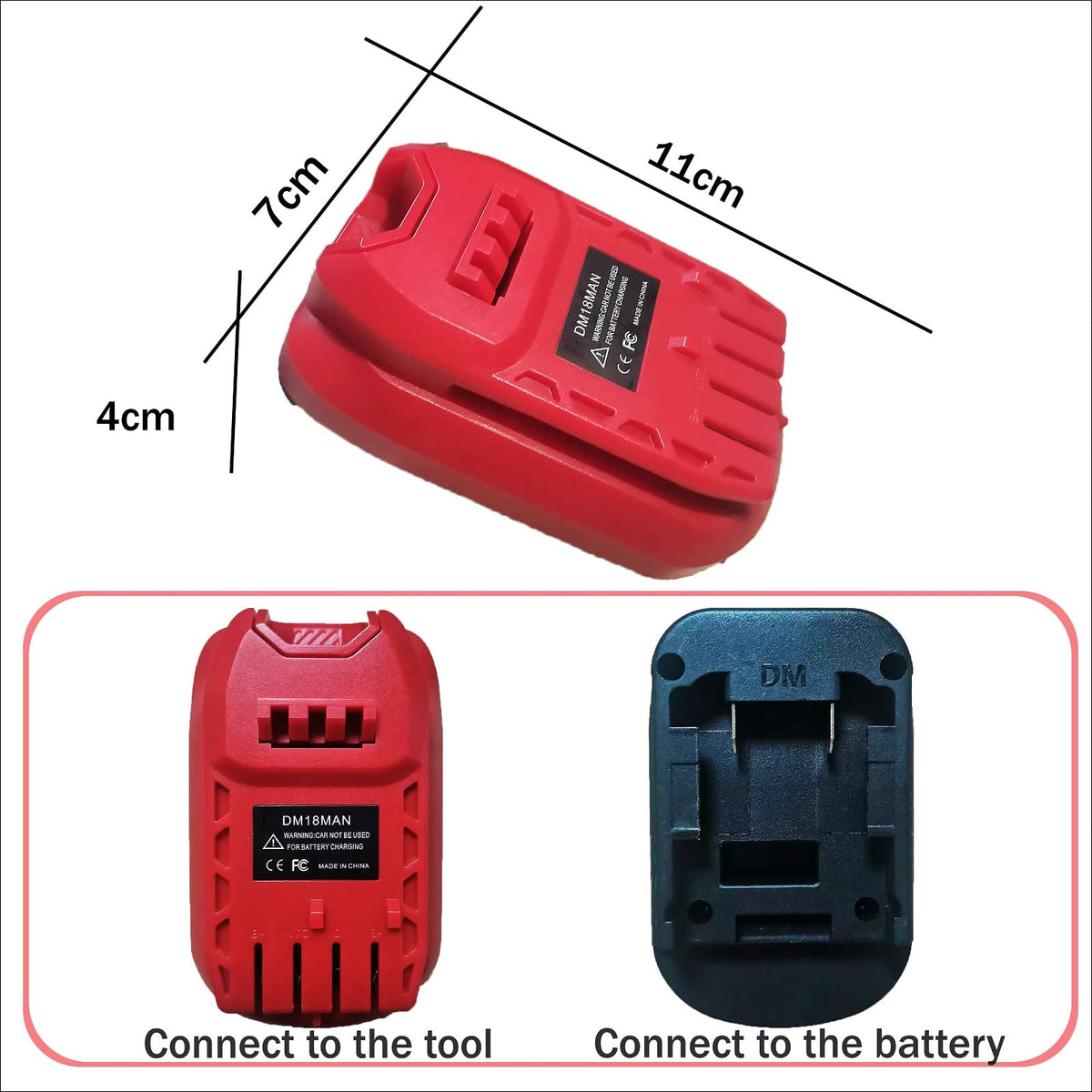 Laimiao DM18MAN adapter cross-compatibility enables Craftsman 20V tools flexibility.
