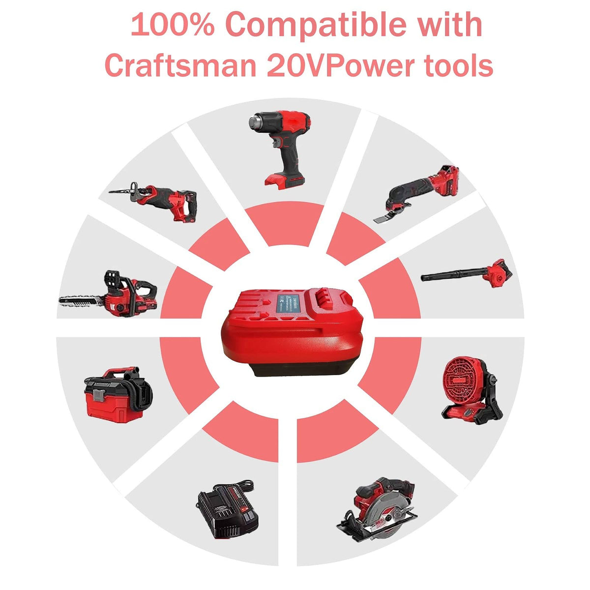 Laimiao DM18MAN adapter fireproof ABS construction supports durable use.