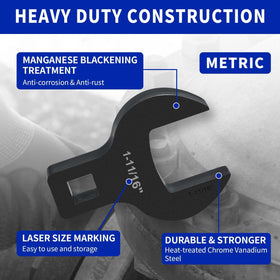 1/2-inch drive compatibility shown with ratchet and extension.