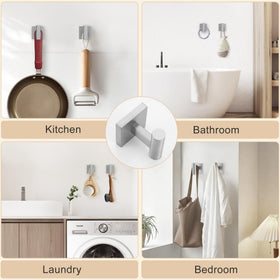 Lairuier brushed nickel finish elevates bathroom style with modern appeal.