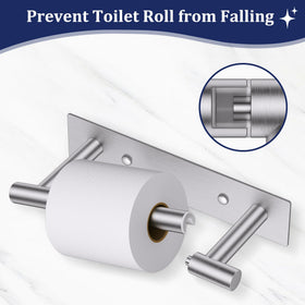 Lairuier brushed nickel wall-mount base showcases sturdy rust-resistant construction for humid bathrooms.