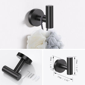 Lairuier robe hooks organize towels and robes with durable stainless steel.