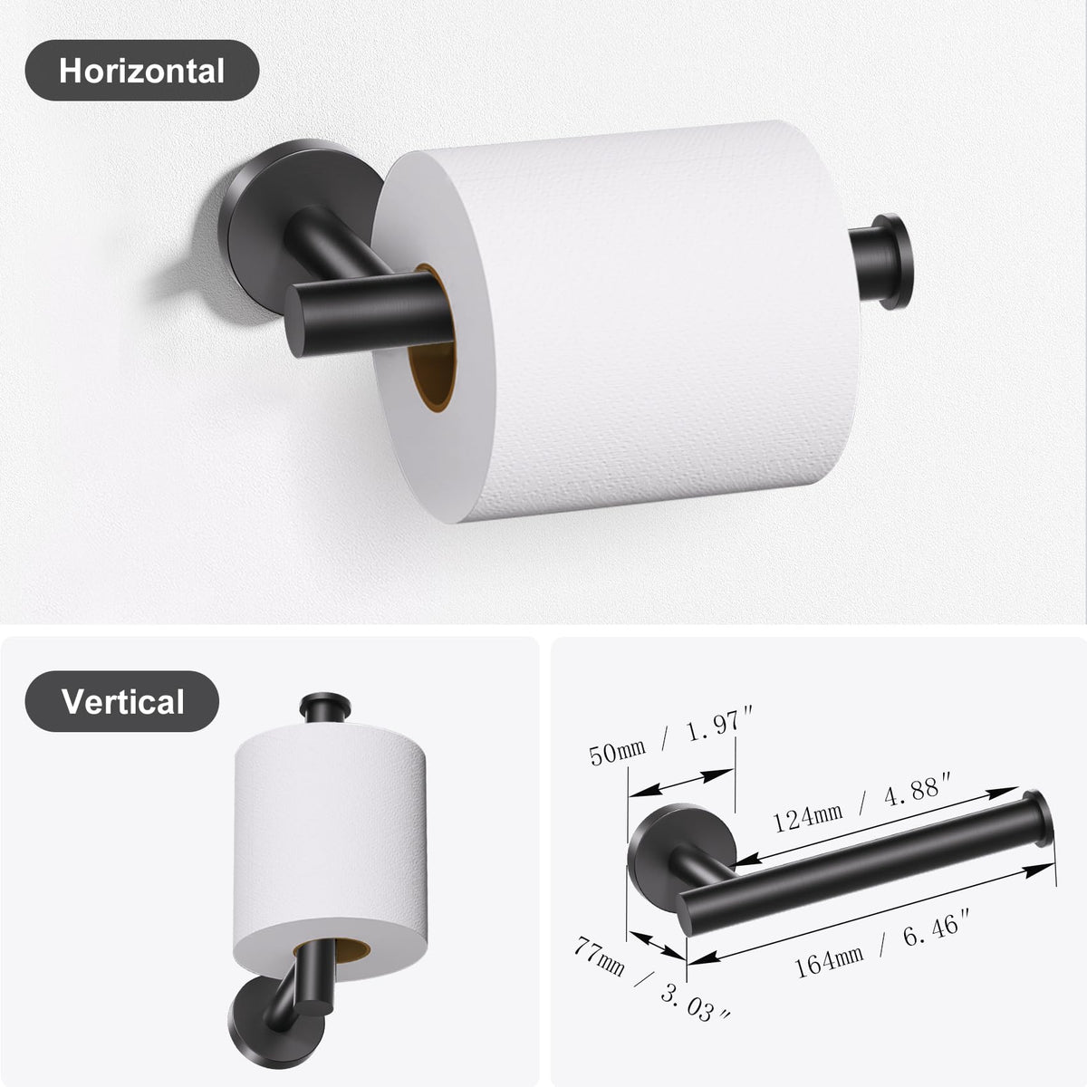 Lairuier wall-mounted hardware saves space while simplifying cleanup.