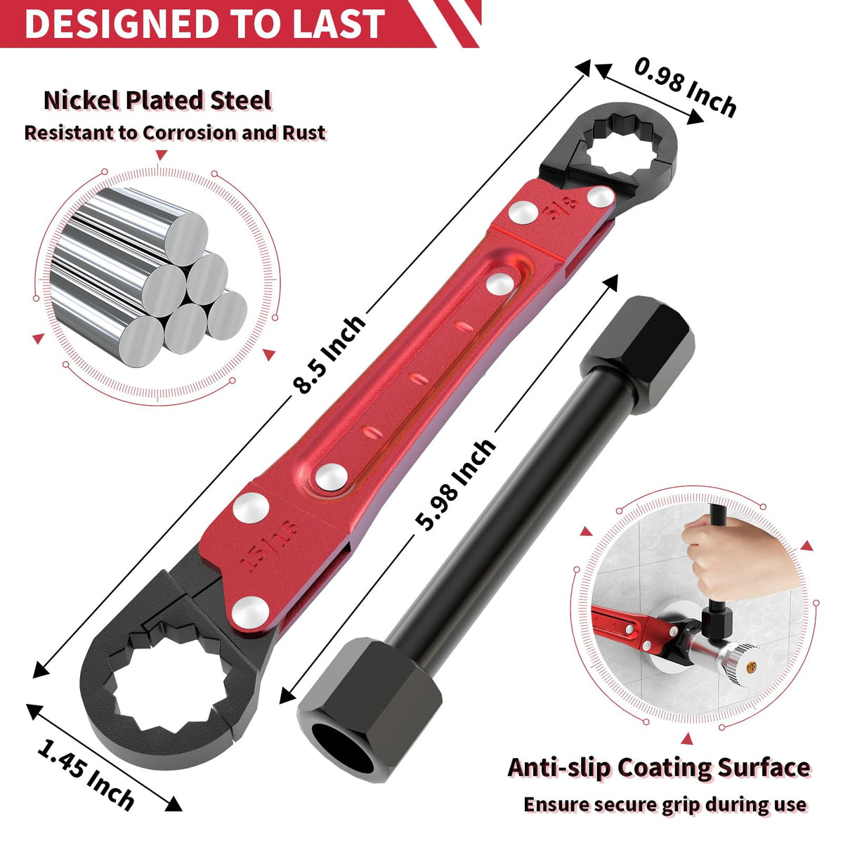 LAISGOO compression-sleeve puller aids ferrule work in hard-to-reach areas.