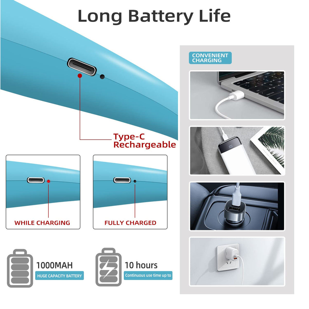 LALAKU rechargeable neck light with long battery life for night reading