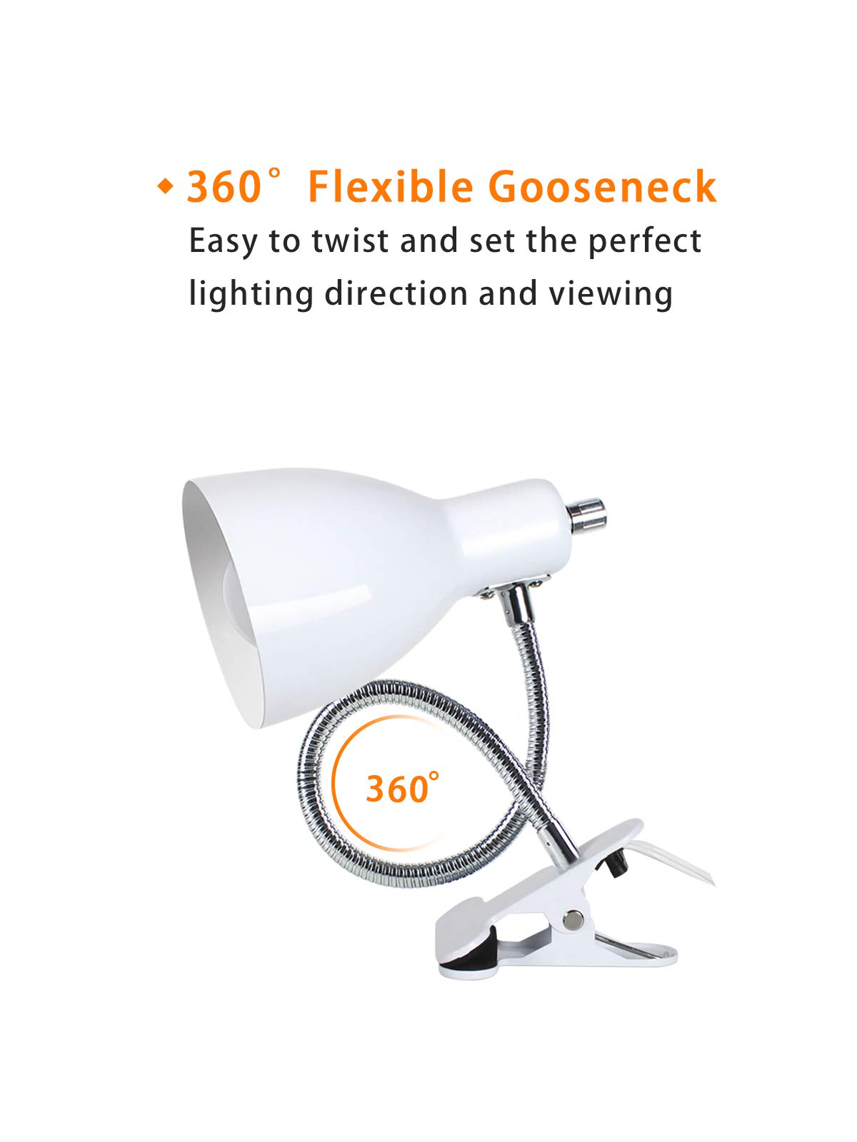 LALISU adjustable gooseneck desk light ideal for study sessions.