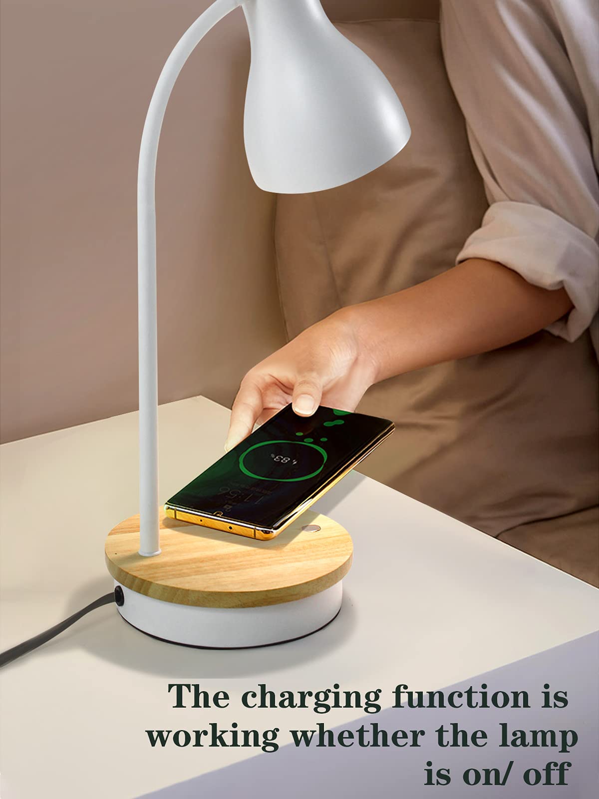 LALISU arc desk lamp base showcasing modern industrial style