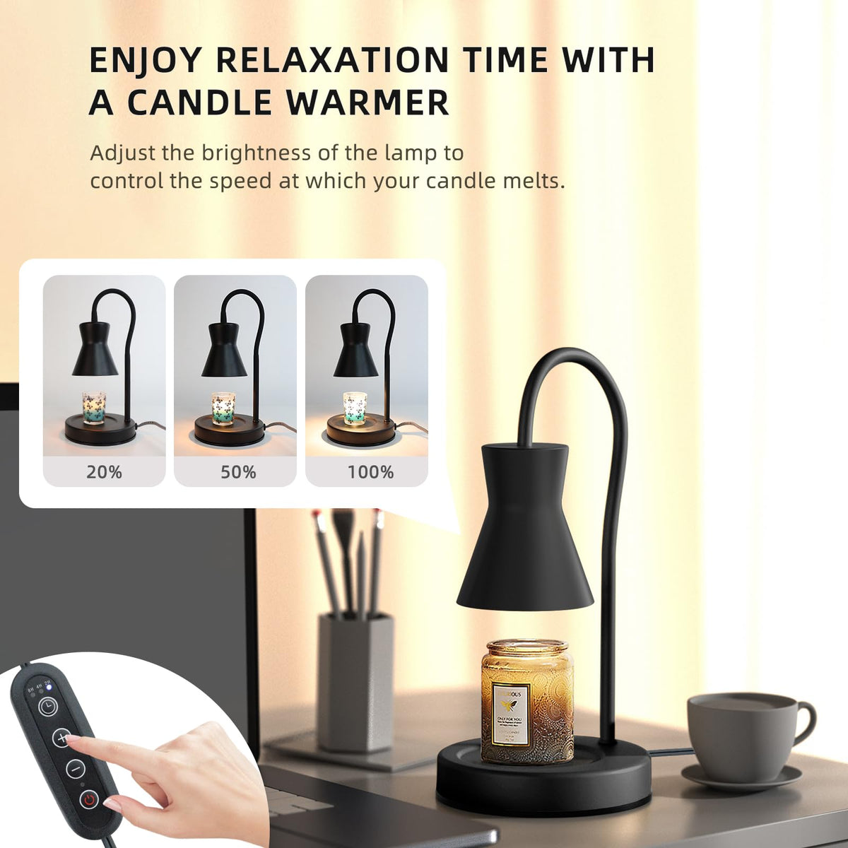 LALISU lamp includes two GU10 bulbs for efficient fragrance distribution
