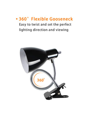 LALISU clip-on desk lamp clamps securely to desks and boards