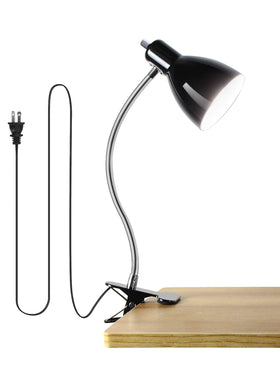 LALISU desk lamp with 360° gooseneck clip-on for precise reading