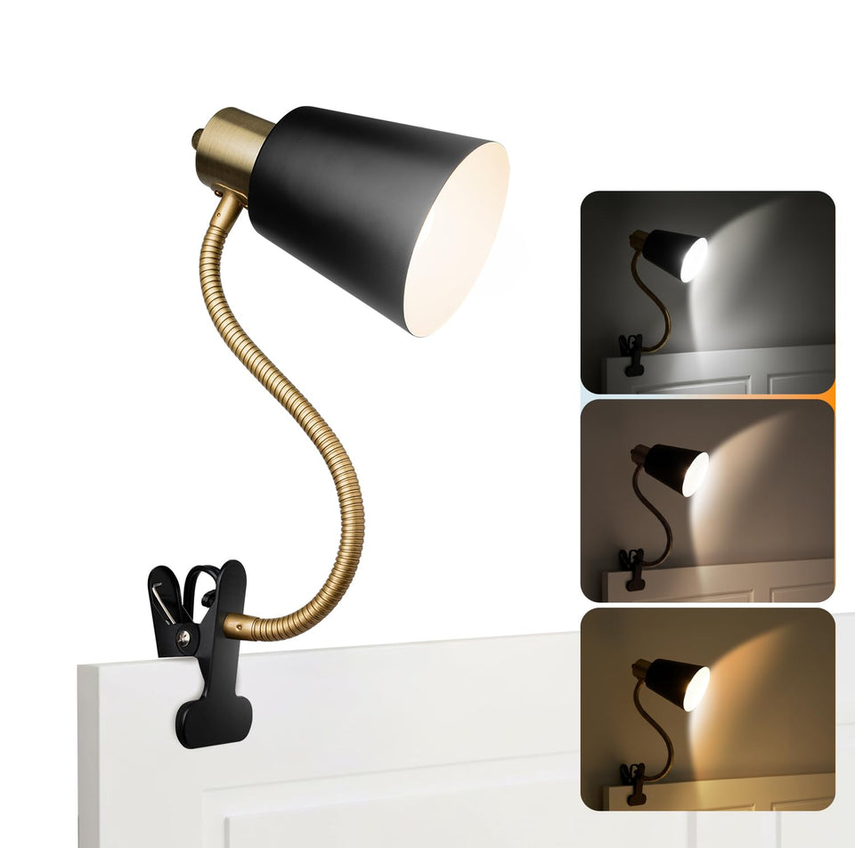 LALISU desk lamp with 360° gooseneck ensures precise reading light.